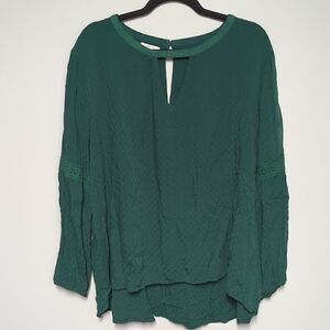 Maurices Green Long Sleeve Blouse